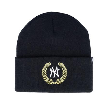 47 Brand - MLB Nero cuff Beanie - New York Yankees MLB Laurel Metallic Black Cuff @ Hatstore