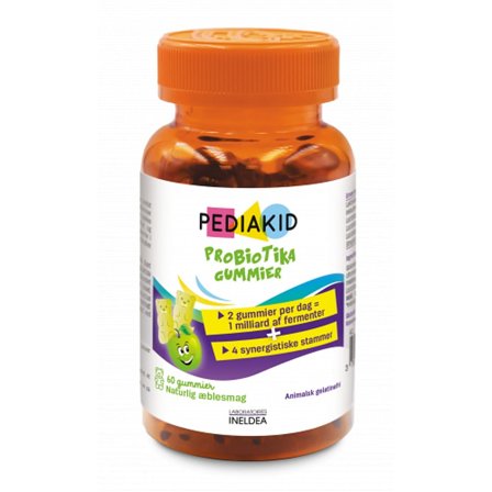 Pediakid Gummies Probiotics Apple 60 stk., Helse & Madvarer, Vitaminer, Multivitaminer