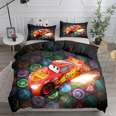 Tegneseriebil Digitaltrykk Dynetrekk (KDO)