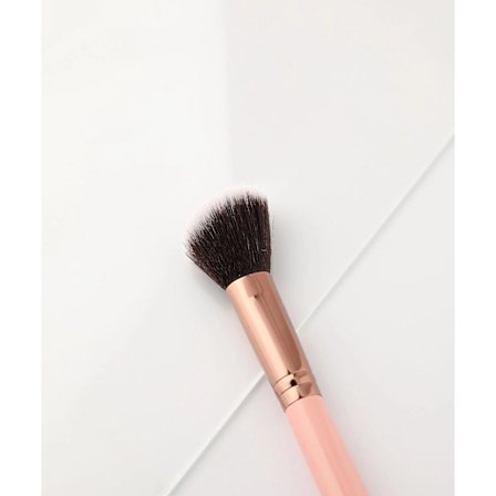 Luxie 504 Stor Vinklet børste Rosaguld