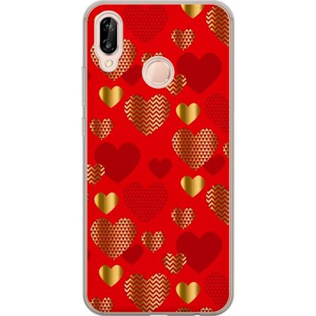 Kompatibelt Mobildeksel til Huawei Huawei P20 lite GoldenHearts