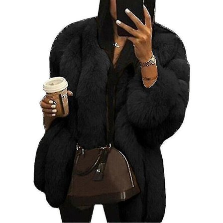 Miman Kvinnor Teddy Bear Faux Fur Coat Jacka Oversized Ytterkläder W