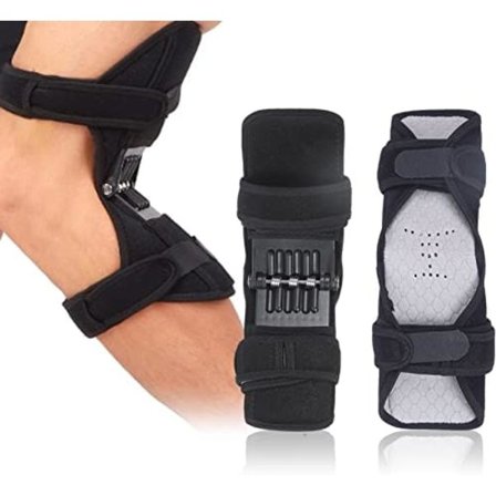 Knäskydd Knä Booster Patella Knäledsskydd Booster Sportskydd Bästa Knäskydd för Män och Kvinnor Lämpliga för Sport 2 Stycken 29cm Svart