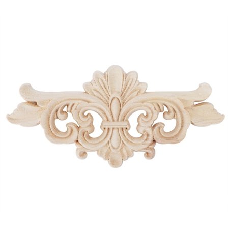 Lang Tre Onlay Applikasjon for Møbeloppgradering, Dekorative Tre Applikasjoner Naturlig Gummitre Tidløst Håndverk med Allsidig Hjemmeinnredning