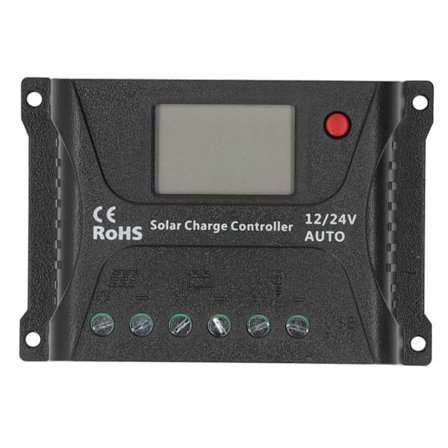 Solar Charge Controller 10A PWM med LED-display USB 12V 24V Batteriurladdningskontroll