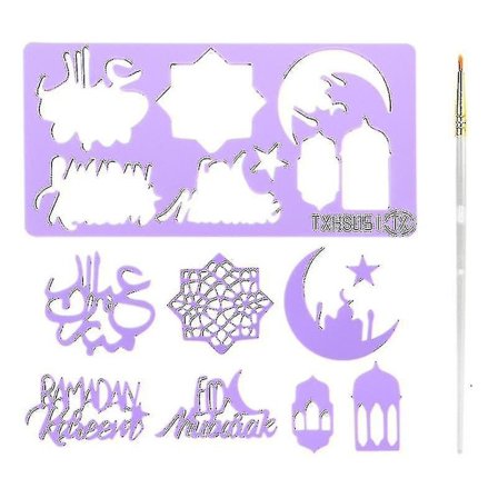 Eid Mubarak Tryk Stempler Forme Kage Udstemplede Kutter Ramadan Måne Form Kage Kiks Dekoration Til Islam Muslimsk Fest - Aespa