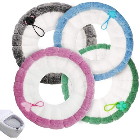 4 kpl WC-istuimen pehmuste WC-istuimen pehmuste kangas WC-päällinen