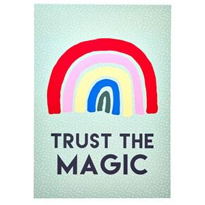 RICE A/S A3 Poster with Rainbow - ́TRUST THE MAGIC ́ One Size - Home accessories - One size - Green