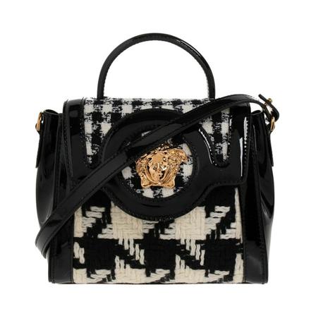 Versace, La Medusa Small shoulder bag Zwart, Dames, Maat:ONE Size,leer