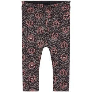 Kids - IKKS Black Reversible Printed Leggings 6 Months - Bottoms - 6 months - Black