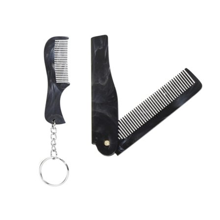 2 stk. Herre Skægkamme Antistatiske Kompakte Skægbørster til Glat Styling