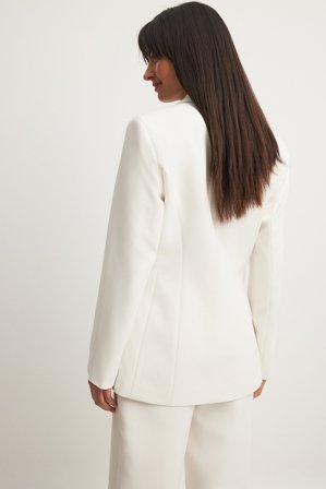NA-KD Fitted Blazer - Skræddersyet blazer - Hvid - EU 34
