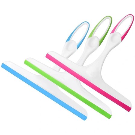 【PP】3 stk. bruseskraber, vinduespudser til badeværelse glasdør spejl bil forrude