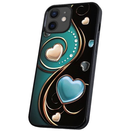 iPhone 12/12 Pro - Deksel/Mobildeksel Hjerter