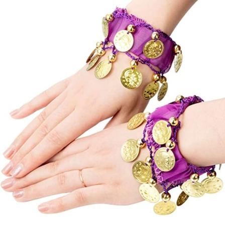1 pari vatsatanssin rannekoruja Rannekoru PUPURA Purple