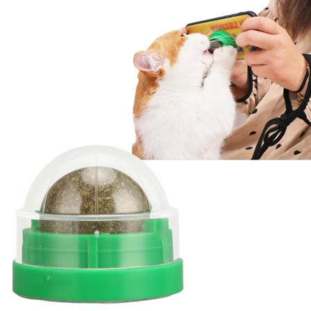 Kattmyntkule Interaktiv Naturlig Tannrensende Roterende Katt-Likkule Leke for Katter og Kattunger
