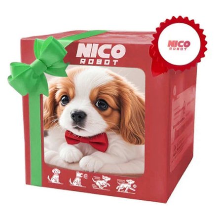 Plysj Robotvalp - Min Realistiske Robotvalp, Robotisk Hund Oppfører Seg Som en Ekte Valp Interaktiv Leke Gave til Barn[D]