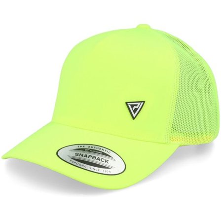 Padelville - Gul trucker Keps - Padel Headwear White Rubber Neon Trucker @ Hatstore