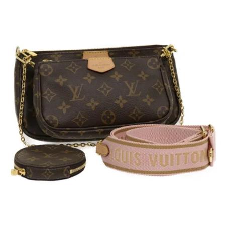 Louis Vuitton Vintage, Pre-owned Canvas louis-vuitton-bags Bruin, Dames, Maat:ONE Size