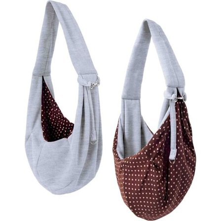 Bæresele til hund og kat - Vendbar Papose-taske Håndfri til kæledyr - Fleksibelt lommedesign og tote - Velegnet til hvalpe, små hunde og katte