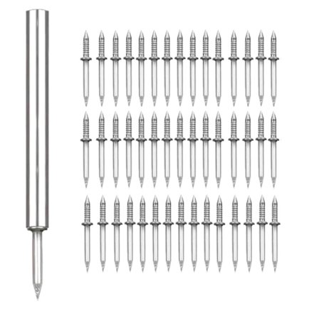 Sockelgänga med dubbelt huvud, sömlös, spårlösa spikar, rostfria och återanvändbara cementspikar för montering av golvlister