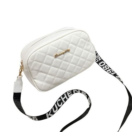 Liten Firkantet Veske Skulderveske HVIT