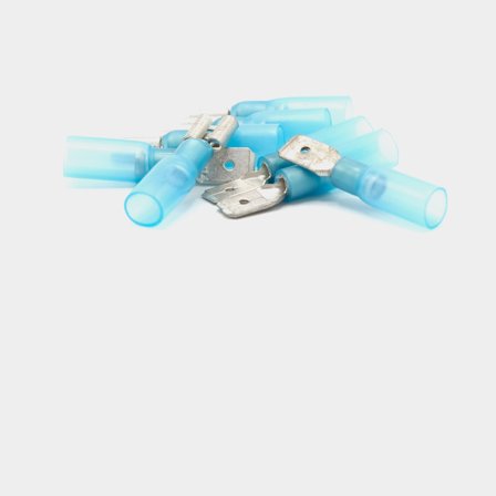 Conectores de lâmina com tubo termo-retrátil adesivo Oceanflex, para cabo 1,5 - 2,5 mm², embalagem com 10 unidades, azul