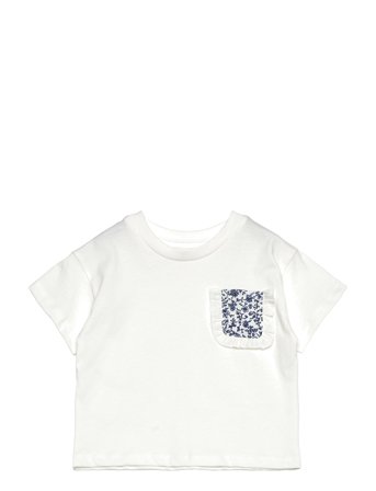 Patch Pocket T-Shirt White Mango
