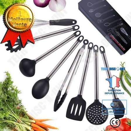 TD köksredskap 8 delar set Premium värmebeständiga matlagningsverktyg