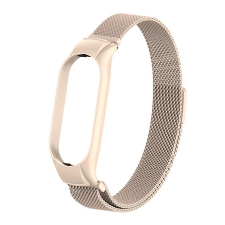 Xiaomi Mi Band 7 milanesiskt klockarmband - Milky Te