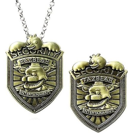 Fnaf Five Nights At Freddy's Sikkerhetsmerke Nål Sølv Gaver