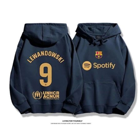 Svart hettegenser fra Rockinstone (trykk på baksiden)