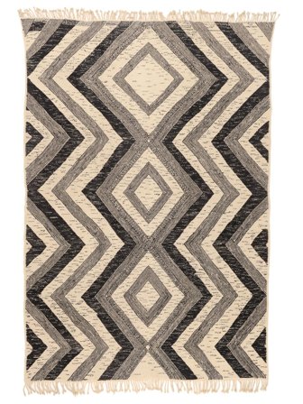 Handvävd High Atlas Kelim Matta 236X343 Brun/Beige