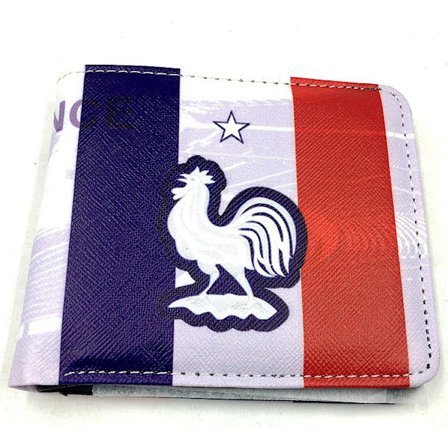 Fotballlommebok for fans 2022 Fotball-VM Frankrike Lommebok Seddelklemme