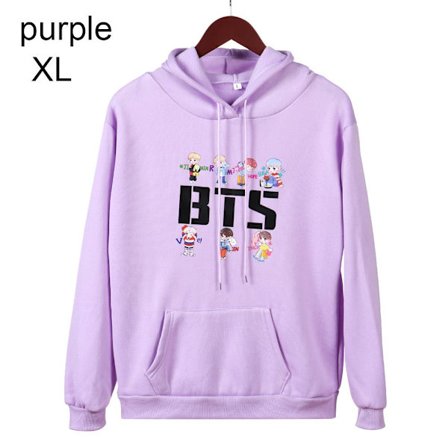 BTS Hættetrøjer Efterår Sweatshirts LILLA