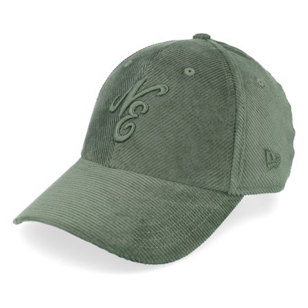 New Era - Ne Corduroy 9FORTY Dark Green Adjustable Adjustable Green Cap - @ Hatstore