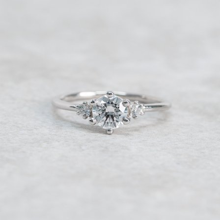 Viol, 18K Weißgold : Diamanten - Laborgezüchtet, Karat - 1.00 kt