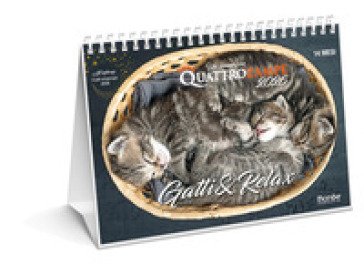 Gatti & relax. Calendario da tavolo 2026. 14 mesi