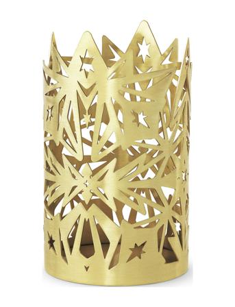 Ljuslykta Ø9.5 Cm Förgylld Home Decoration Christmas Decoration Christmas Accessories Guld Rosendahl
