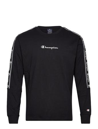 Long Sleeve Crewneck T-Shirt T-shirts Long-sleeved Svart Champion
