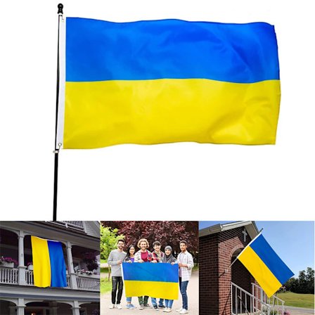 (90 * 150 cm) 3x5 Ft Ukrainan lippu Ukrainan kansallisliput