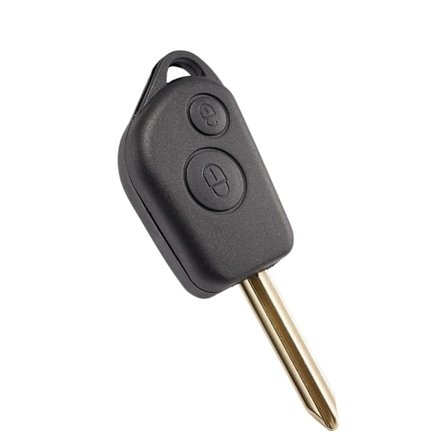 2 painiketta Peugeot 106 206 306 205 405 -kaukosäätöavaimen kuorelle Citroen Picasso Berlingo C2 C3 -korvauskansi