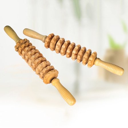 Hold musen over bildet for å zoome Wood-Stick-Massager-Roller-Body-M
