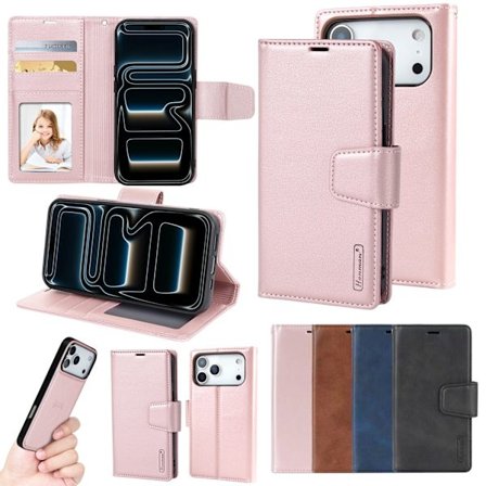 iPhone 17 Pro Max 2-in-1 Läderfodral - Magnetiskt Avtagbart Skal