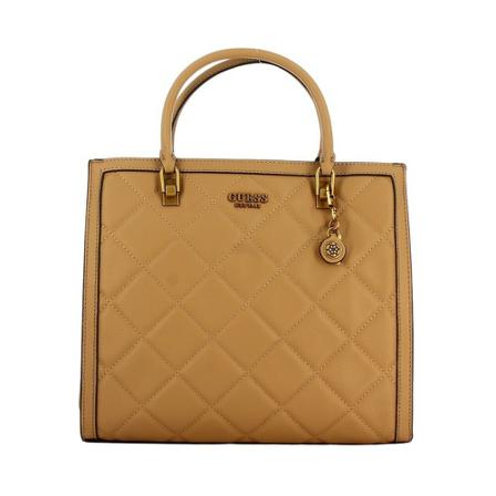 Guess, Quilted Abey Handbag Beige, Dames, Maat:ONE Size