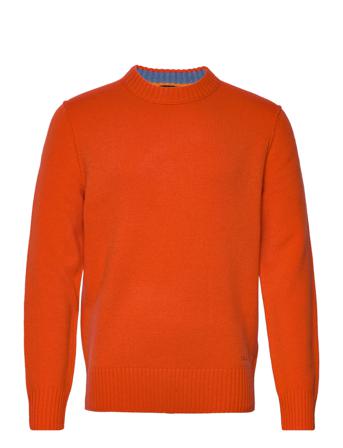 Kruy Strikkegenser M. Rund Krage Oransje BOSS