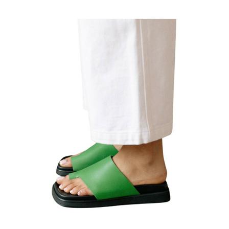 Alohas, Toe Ring Flop Shoes Zielony, Kobieta, Rozmiar: 40 EU