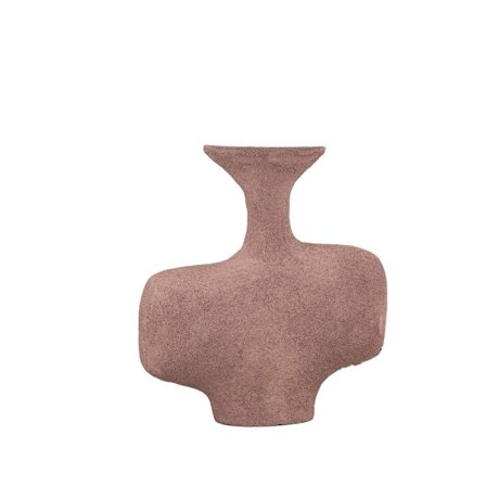 Valkoinen alumiininen maalaismainen maljakko, 19,5x6,5x21cm