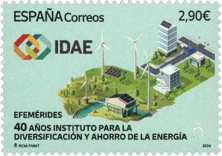 Spanien - IDAE's 40 år - Postfrisk frimærke
