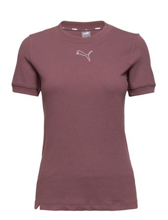Her Slim Tee T-shirts & Tops Short-sleeved Lilla PUMA